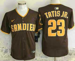Mens San Diego Padres #23 Fernando Tatis Jr Brown Limited Stitched Jersey